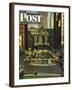 "Pershing Square," Saturday Evening Post Cover, May 19, 1945-John Falter-Framed Giclee Print