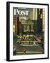 "Pershing Square," Saturday Evening Post Cover, May 19, 1945-John Falter-Framed Giclee Print