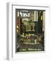 "Pershing Square," Saturday Evening Post Cover, May 19, 1945-John Falter-Framed Giclee Print