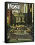 "Pershing Square," Saturday Evening Post Cover, May 19, 1945-John Falter-Framed Stretched Canvas