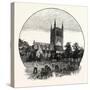 Pershore Church, from the North East-null-Stretched Canvas