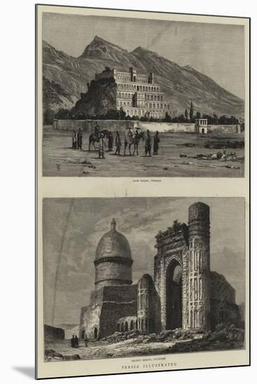 Persia Illustrated-null-Mounted Giclee Print