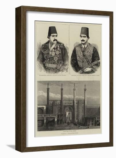 Persia Illustrated-null-Framed Giclee Print