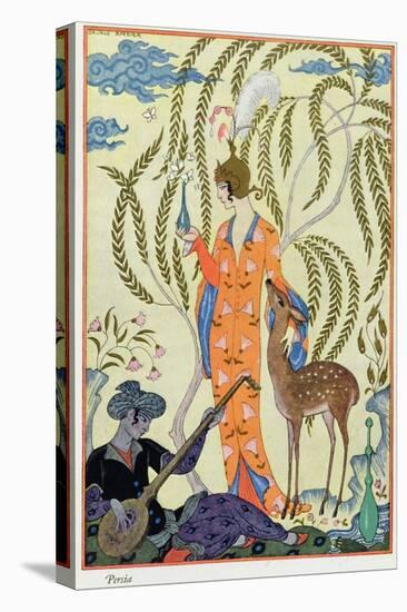 Persia, Illustration from The Art of Perfume, Pub. 1912-Georges Barbier-Stretched Canvas