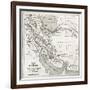 Persia Old Map. Created By Vuillemin, Published On Le Tour Du Monde, Paris, 1860-marzolino-Framed Art Print