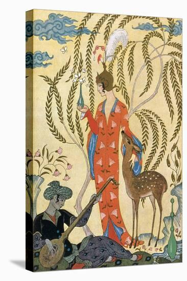 Persia-Georges Barbier-Stretched Canvas