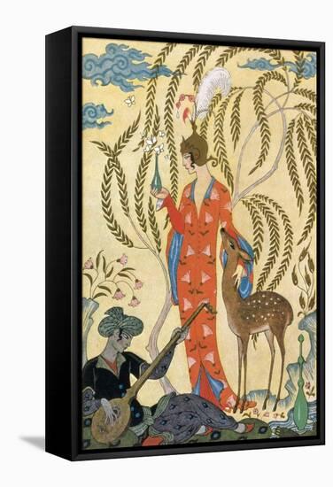 Persia-Georges Barbier-Framed Stretched Canvas