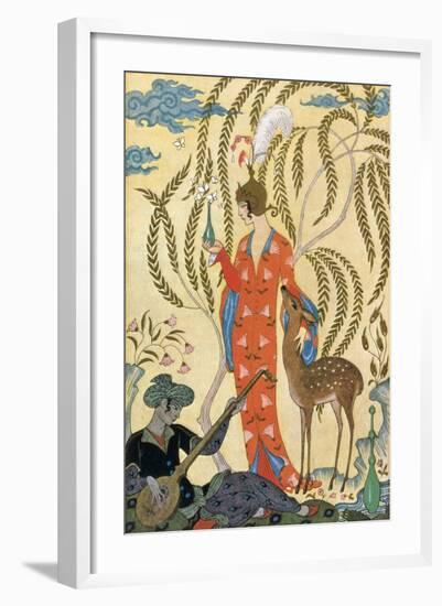 Persia-Georges Barbier-Framed Art Print