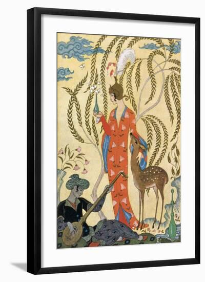 Persia-Georges Barbier-Framed Art Print