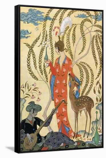 Persia-Georges Barbier-Framed Stretched Canvas