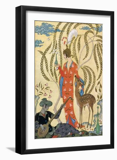 Persia-Georges Barbier-Framed Art Print