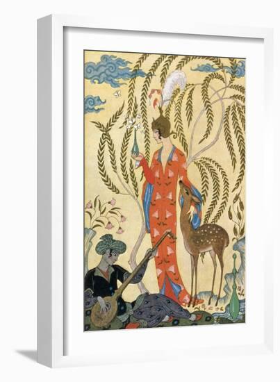 Persia-Georges Barbier-Framed Art Print