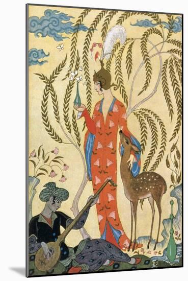 Persia-Georges Barbier-Mounted Art Print