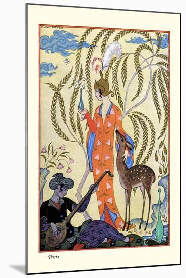 Persia-Georges Barbier-Mounted Art Print