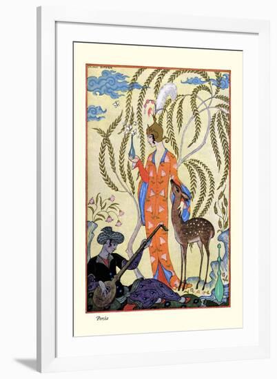 Persia-Georges Barbier-Framed Art Print