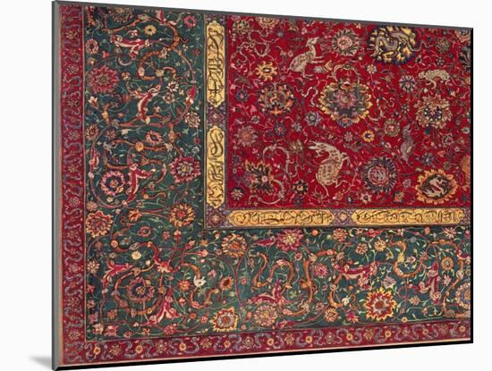 Persian Carpet, C1550-null-Mounted Giclee Print