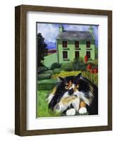 Persian Cat in Ireland (Chat Persan En Irland)-Isy Ochoa-Framed Giclee Print