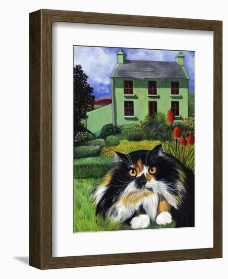 Persian Cat in Ireland (Chat Persan En Irland)-Isy Ochoa-Framed Giclee Print