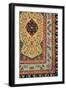 Persian Decoration, Plate XXV, Polychrome Ornament, Engraved by F. Durin, Published Paris, 1869-Albert Charles August Racinet-Framed Giclee Print