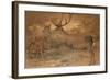 Persian Deer-Joseph Wolf-Framed Giclee Print