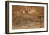 Persian Deer-Joseph Wolf-Framed Giclee Print