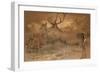 Persian Deer-Joseph Wolf-Framed Giclee Print
