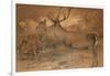 Persian Deer-Joseph Wolf-Framed Giclee Print