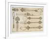 Persian Design for Everyday Silver Cutlery, from "Art and Industry"-Jean Francois Albanis De Beaumont-Framed Giclee Print