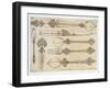 Persian Design for Everyday Silver Cutlery, from "Art and Industry"-Jean Francois Albanis De Beaumont-Framed Giclee Print