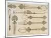 Persian Design for Everyday Silver Cutlery, from "Art and Industry"-Jean Francois Albanis De Beaumont-Mounted Giclee Print