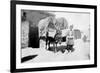 Persian Donkey Transport, Baghdad, Iraq, 1917-1919-null-Framed Giclee Print