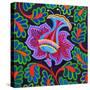 Persian floral, 2020, (oil on canvas)-Jane Tattersfield-Stretched Canvas