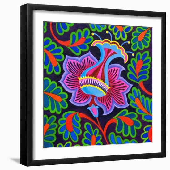 Persian floral, 2020, (oil on canvas)-Jane Tattersfield-Framed Giclee Print