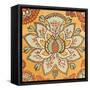 Persian Floral V-Lanie Loreth-Framed Stretched Canvas