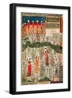 Persian Garden, 15th Century-null-Framed Giclee Print