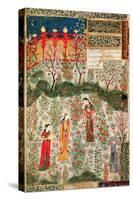 Persian Garden, 15th Century-null-Stretched Canvas