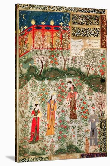 Persian Garden, 15th Century-null-Stretched Canvas