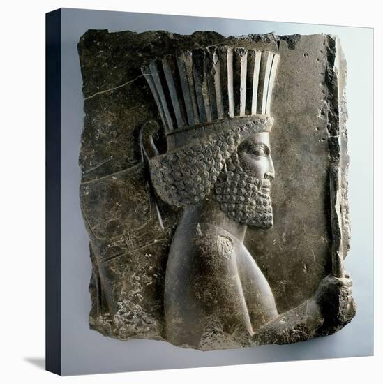 Persian Guard, Reign of Xerxes (486-65 Bc), C.480 BC (Limestone)-Achaemenid-Stretched Canvas