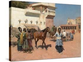 Persian Horse Dealer, Bombay, 1880s-Edwin Lord Weeks-Stretched Canvas