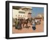 Persian Horse Dealer, Bombay, 1880s-Edwin Lord Weeks-Framed Giclee Print