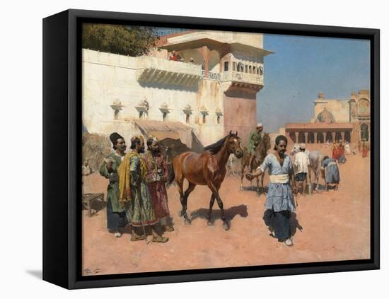 Persian Horse Dealer, Bombay, 1880s-Edwin Lord Weeks-Framed Stretched Canvas
