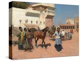 Persian Horse Dealer, Bombay, 1880s-Edwin Lord Weeks-Stretched Canvas