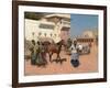 Persian Horse Dealer, Bombay, 1880s-Edwin Lord Weeks-Framed Giclee Print