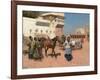 Persian Horse Dealer, Bombay, 1880s-Edwin Lord Weeks-Framed Giclee Print