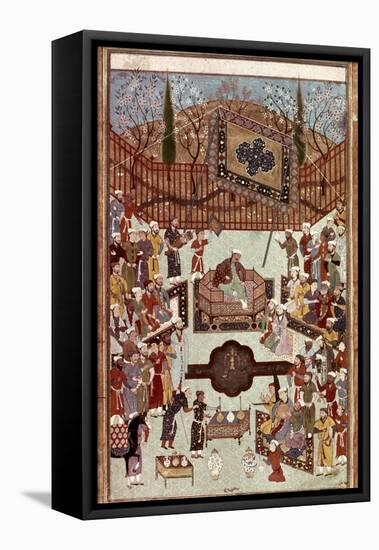 Persian Miniature, 1567-null-Framed Stretched Canvas