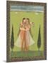 Persian Miniature Lovers Embracing-null-Mounted Art Print