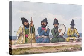 Persian Musicians from A Second Journey Through Persia 1810-16-James Justinian Morier-Stretched Canvas