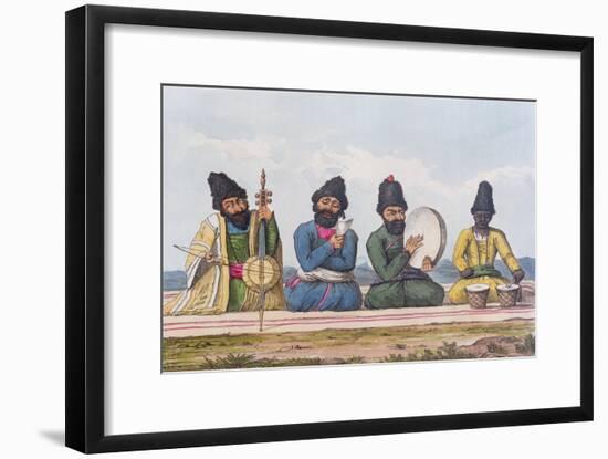 Persian Musicians from A Second Journey Through Persia 1810-16-James Justinian Morier-Framed Giclee Print