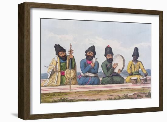 Persian Musicians from A Second Journey Through Persia 1810-16-James Justinian Morier-Framed Giclee Print