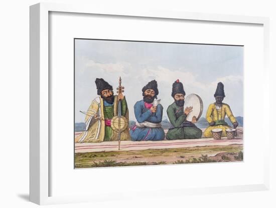 Persian Musicians from A Second Journey Through Persia 1810-16-James Justinian Morier-Framed Giclee Print